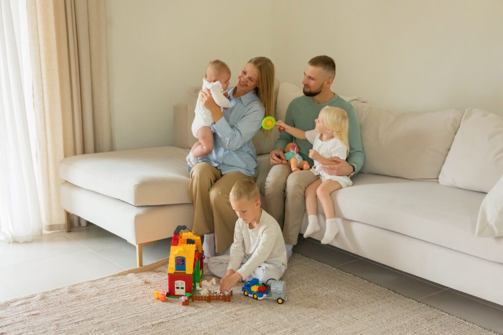 atlantis city center happy family indoors florida usa